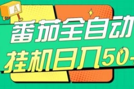 番茄全自动挂机日入50+，软件全...