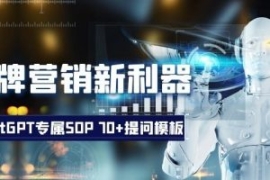 品牌营销新利器：ChatGPT专属SOP...