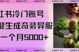 小红书冷门账号，利用AI一键生成...