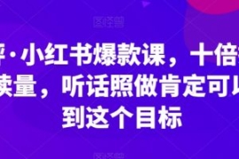 李鲆·小红书爆款课，十倍提升阅...