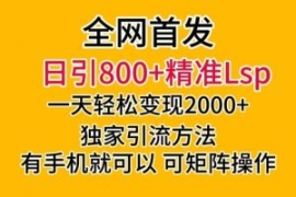 全网首发！日引800+精准老色批，...