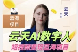 云天AI数字人短视频项目，门槛低...