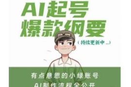 有点意思的小绿Ai起号爆款纲要(...