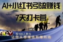 AI+小红书暴力变现打卡营，让你...