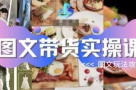 图文带货实操课，图文玩法攻略玩...